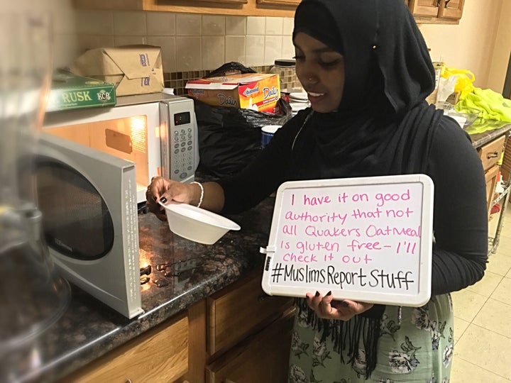 “I have it on good authority that not all Quakers Oatmeal is gluten free - I’ll check it out. #MuslimsReportStuff