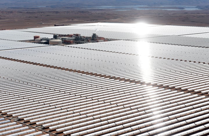 The Ouarzazate Solar Power Station in Morocco, one of the world's largest.