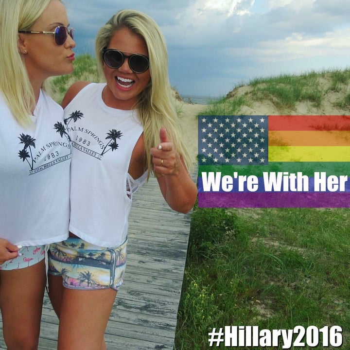 Wegan for Hillary. (Credit: <a href="https://pixabay.com/" target="_blank">Rainbow flag)</a>
