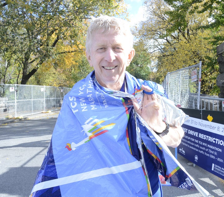 Andrew Cochrane traveled from Australia for an opportunity to run the New York City Marathon.