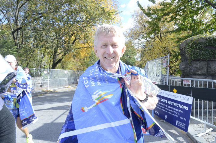 Andrew Cochrane traveled from Australia for an opportunity to run the New York City Marathon.