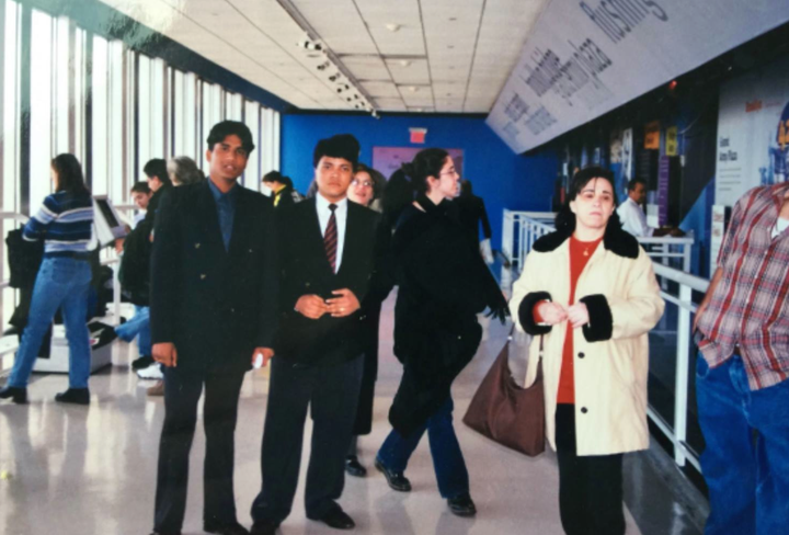 The Author and his brother on the 102nd floor of World Trade Center 2 days before 9/11