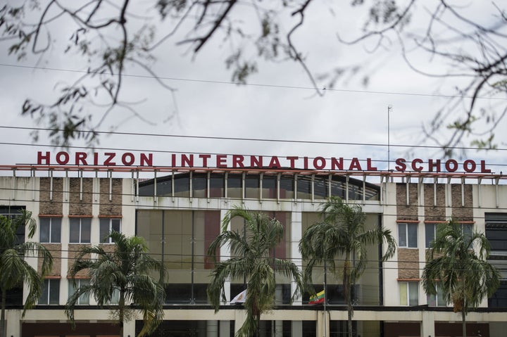 <strong>Both men taught English at the Horizon International School in Yangon</strong>