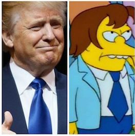 Donald Trump and Nelson Muntz, resident bully on ‘The Simpsons’