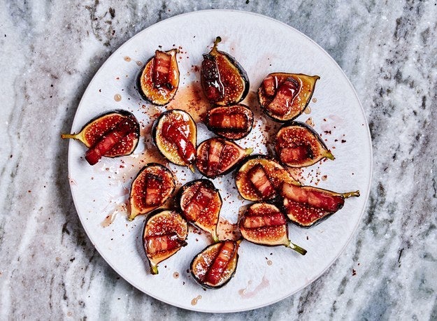 <p>It's impossible to only eat one of these <a href="http://www.bonappetit.com/recipe/figs-with-bacon-and-chile?mbid=synd_huffpotaste" target="_blank">Figs with Bacon and Chile</a>. </p>