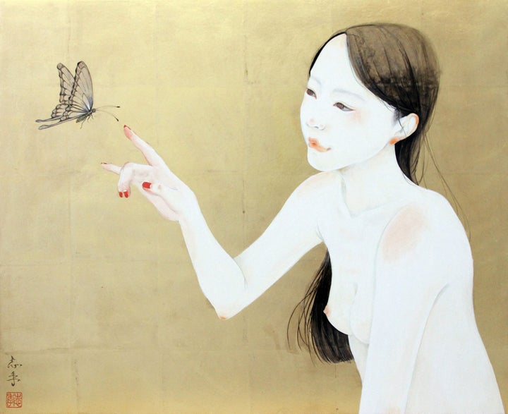 <p>Shiki Taira at Building Bridges Art Exchange</p>