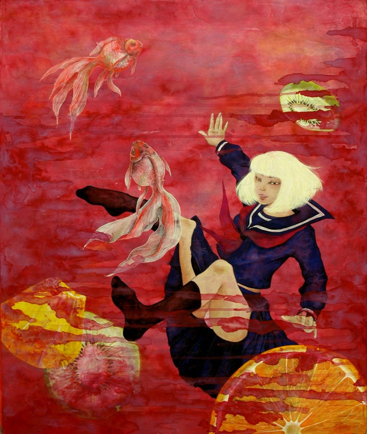 <p>Hiromi Moegi at Building Bridges Art Exchange</p>