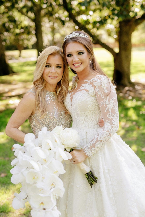 The bride and her mom Leigh Anne on the wedding day. 