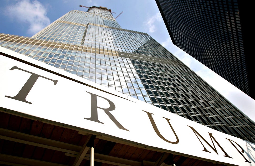 Chicago's nearly completed Trump International Hotel in 2008.