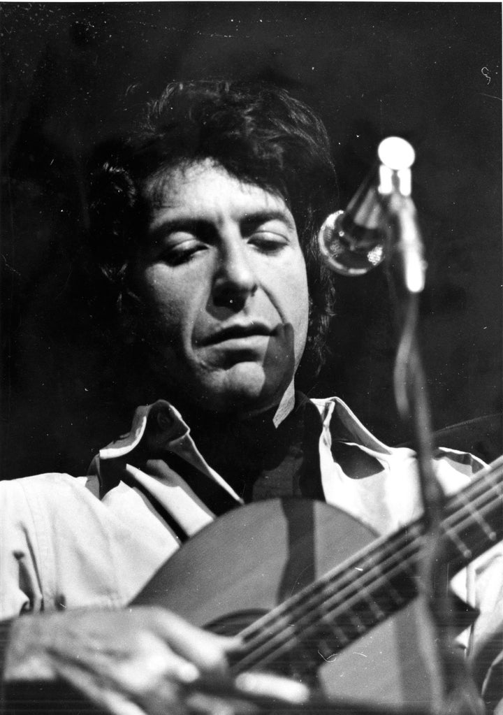 TORONTO, ON: Poet-singer Leonard Cohen performing at Massey Hall. Photo taken by Frank Lennon Dec. 7, 1970. (Frank Lennon/Toronto Star via Getty Images)