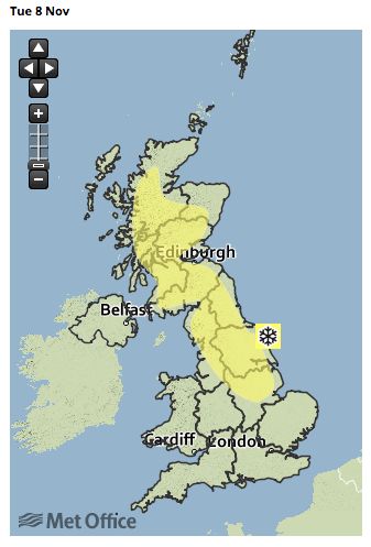 <strong>Yellow weather warnings have been issued for parts of the country</strong>