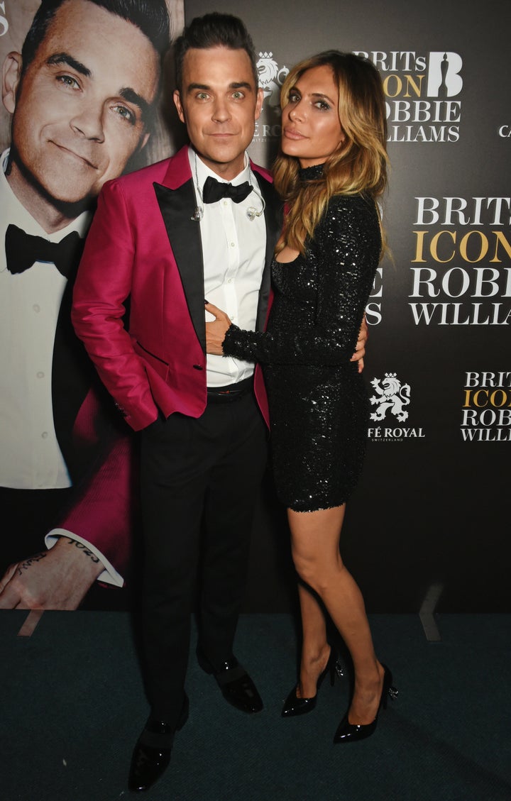 Robbie with wife Ayda Field