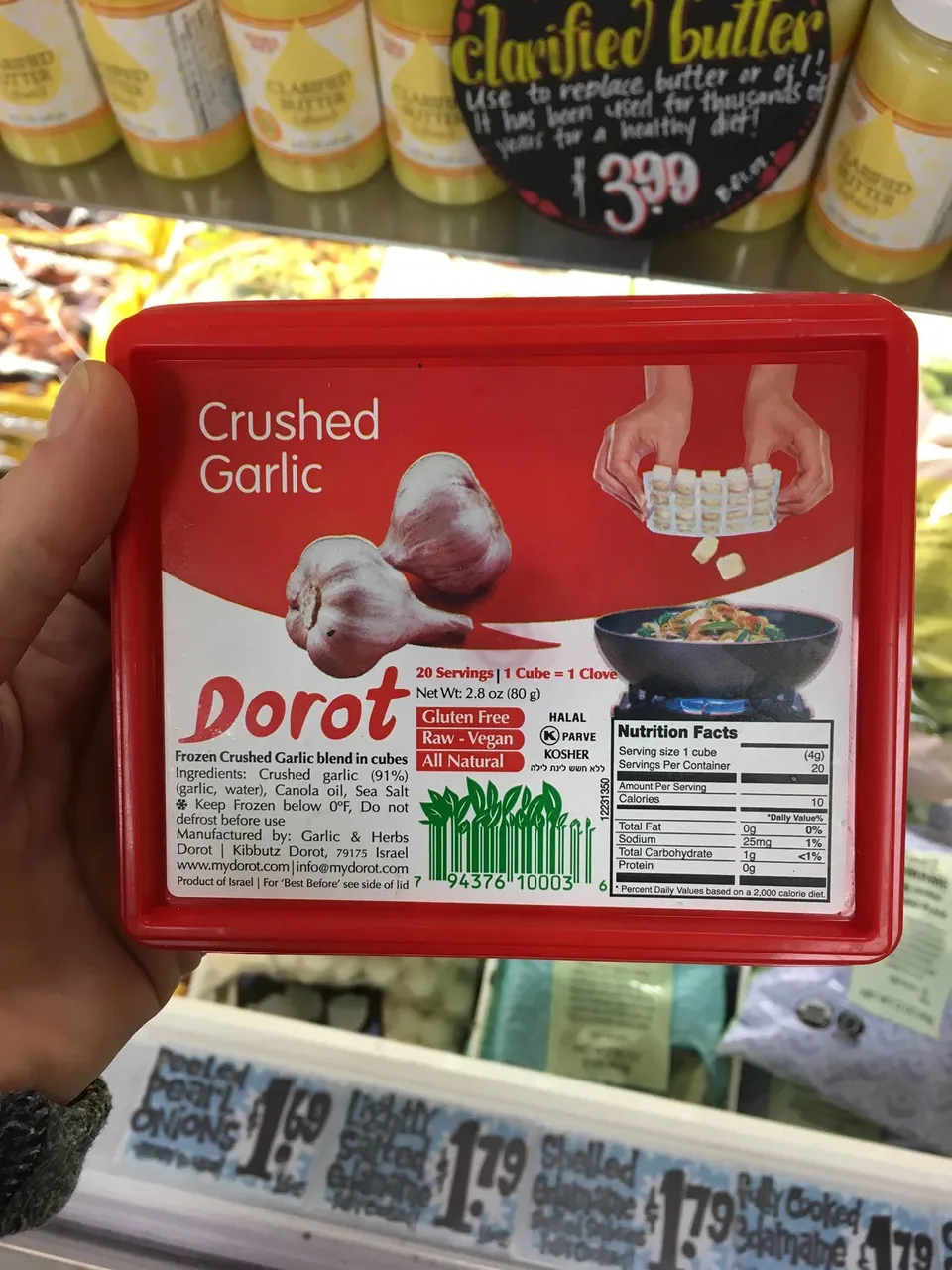 Dorot Crushed Garlic 20 cubes