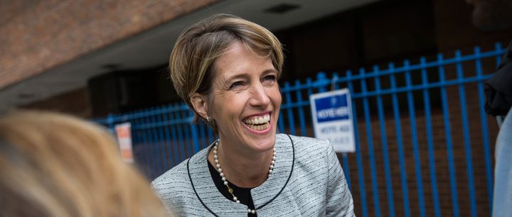 Zephyr Teachout, seen here during her primary challenge to New York Gov. Andrew Cuomo on Sept. 9, 2014, in New York City.