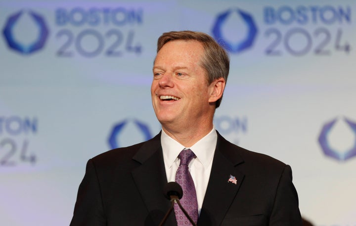 Massachusetts Gov. Charlie Baker said he chose to not vote for a president, something he's "obviously disappointed" by.