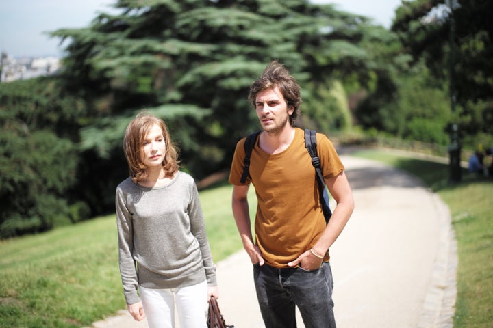 Isabelle Huppert and Roman Kolinka star in a scene from "Things to Come."