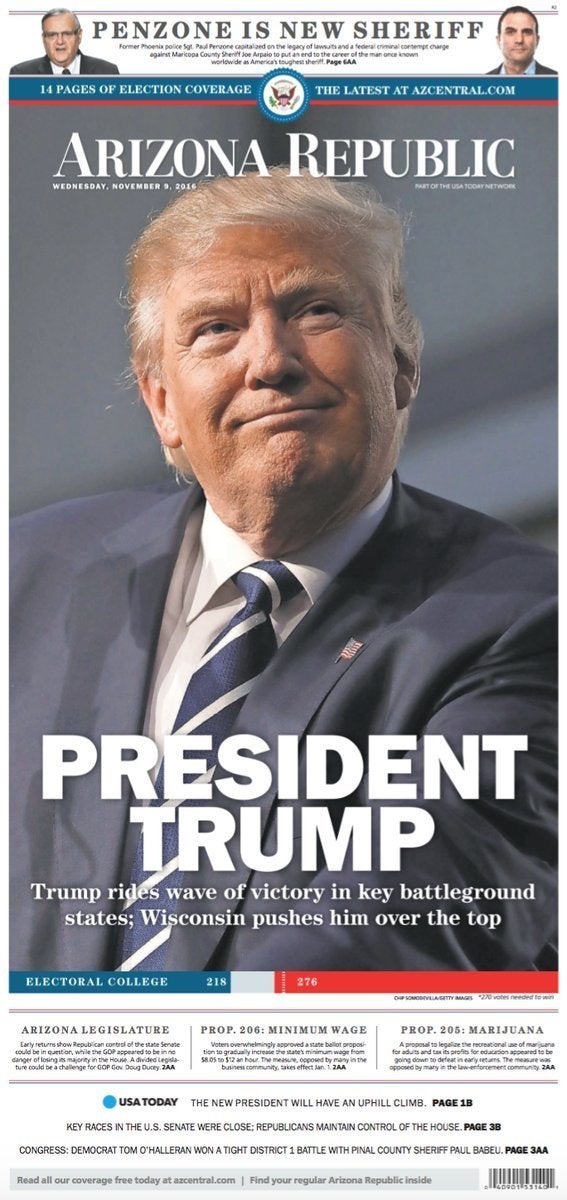 Newspapers Around The World React To The Reality Of President Trump Huffpost 