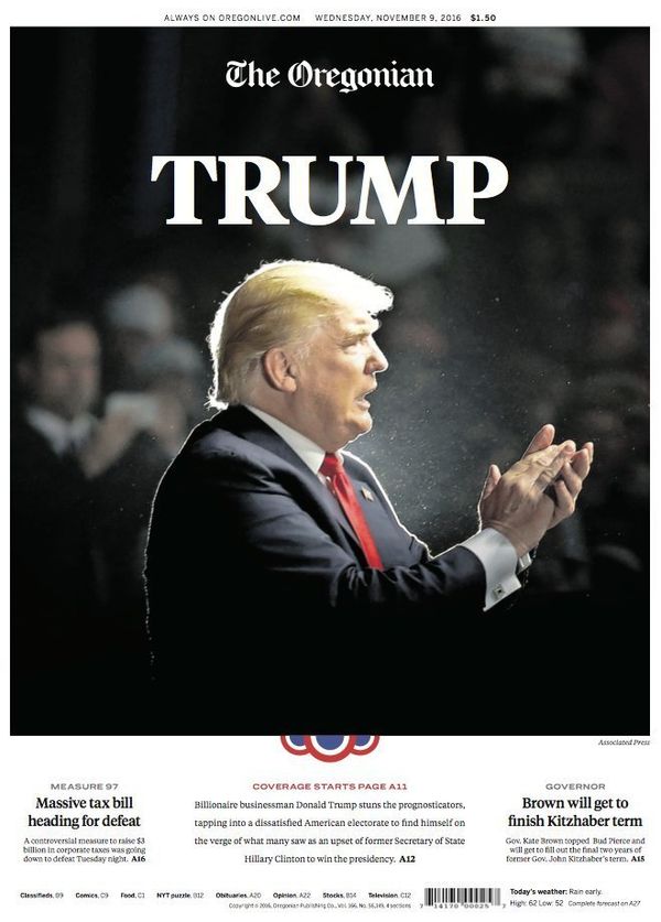 Newspapers Around The World React To The Reality Of President Trump ...