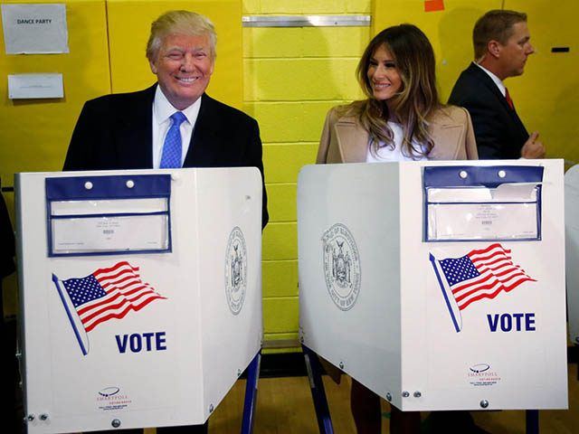 Donald and Melania Trump vote in New York City