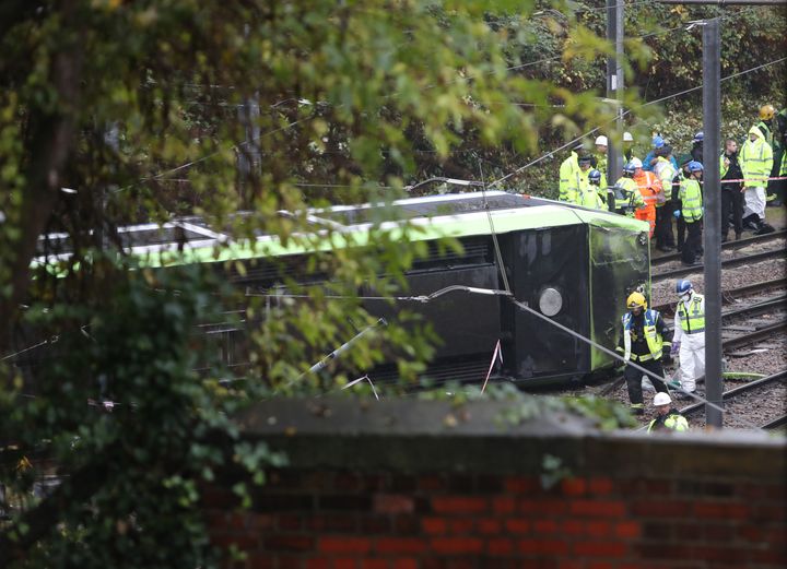 The driver of the tram has been arrested, British Transport Police have confirmed 