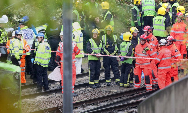 Five people were rescued from the wreckage 