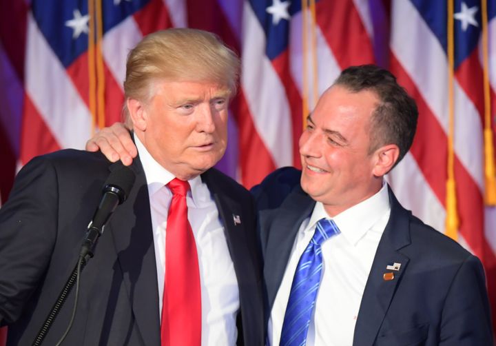Donald Trump with his pal Reince Priebus.