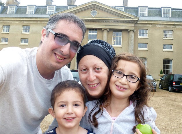 Elliot Choueka, his wife Rosie, and their two children.