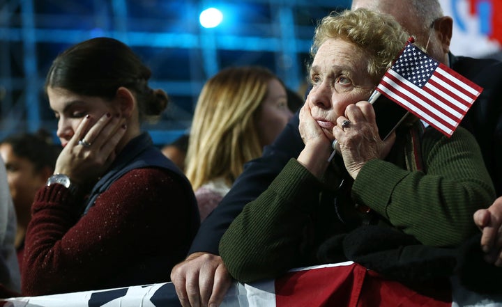 As it became increasingly clear that Hillary Clinton would not win Tuesday night, many of her supporters left the Jacob