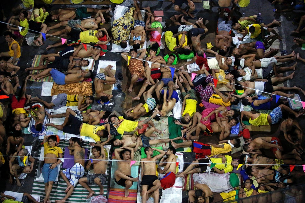 Some inmates in prisons such as this one in Quezon City Jail, Metro Manila, say their incarceration at least protec