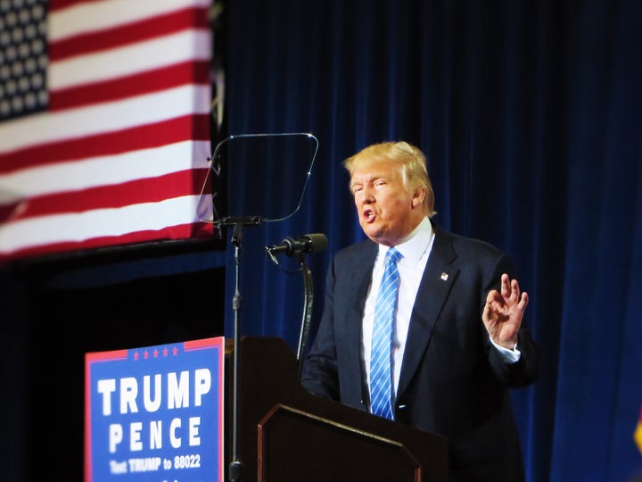 Trump outlines his immigration policy to a rally in Phoenix, Arizona.
Sept. 1, 2016.