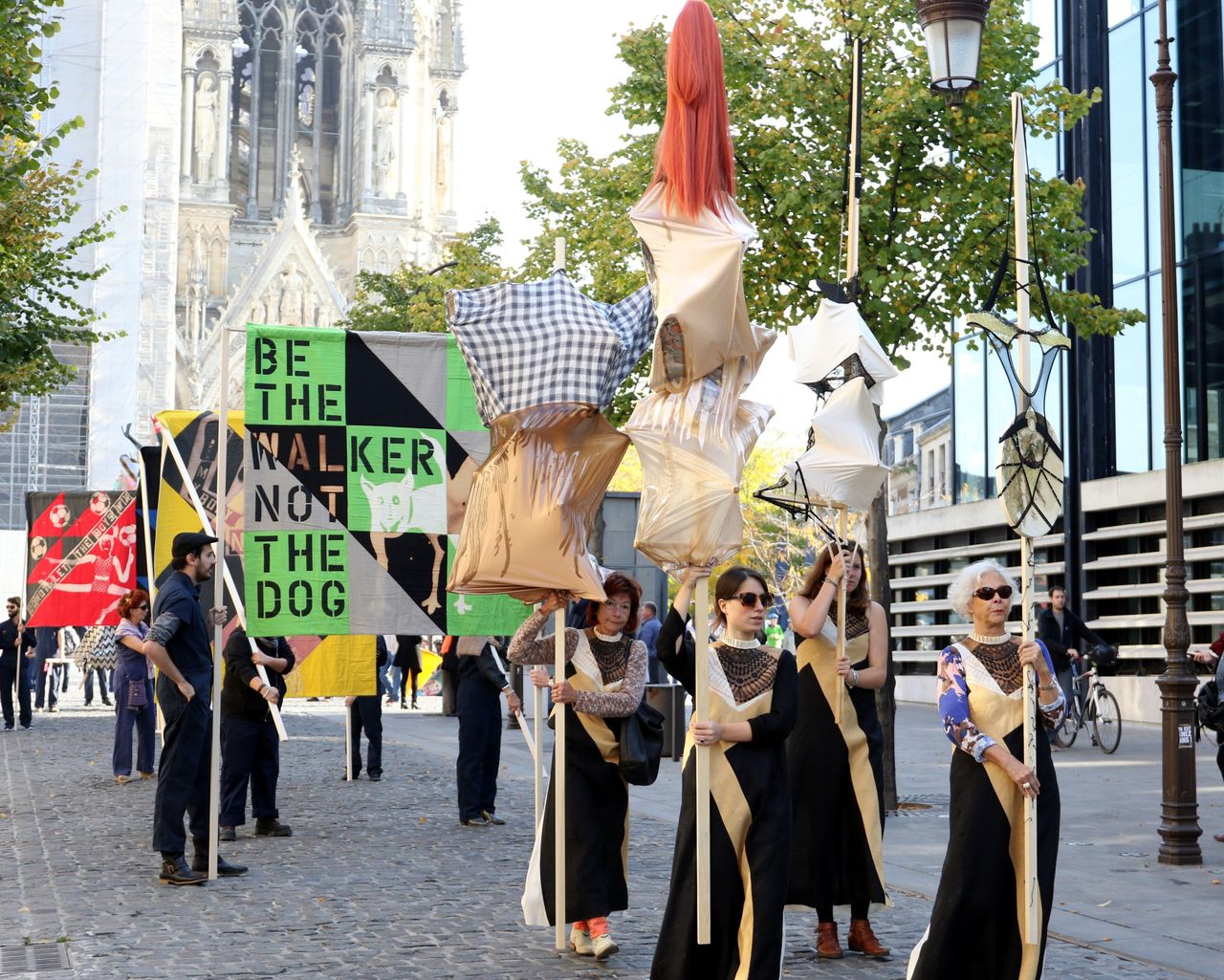 Lara Schnitger, "Protest Parade (Suffragette City)," 2015 FRAC Champagne-Ardenne, Reims, France 