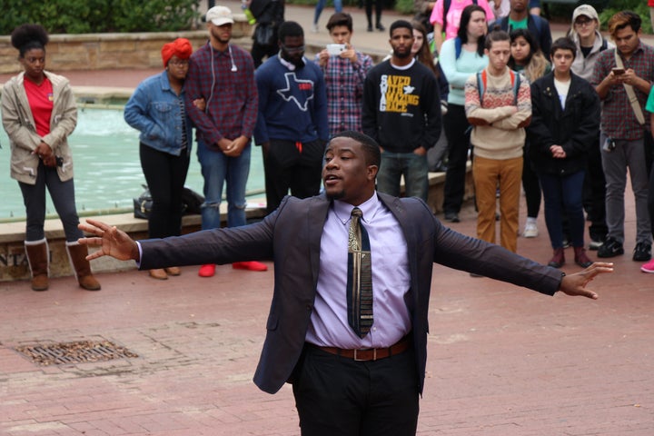 <p>President of UNT‘s Dedicated Men, Joshua O. Okpara</p>