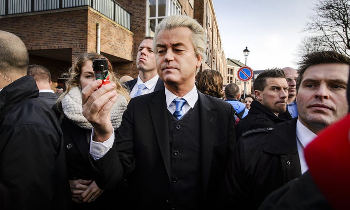 <strong>Dutch populist far-right Party for Freedom leader Geert Wilders</strong>
