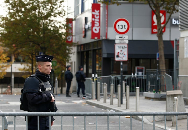 Police near the Stade de France on Nov.14, 2015, the morning after a series of deadly attacks in Paris.