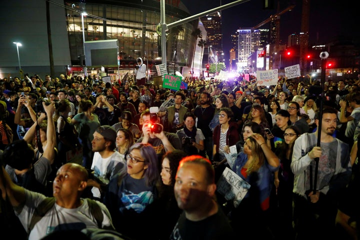 Protests in Los Angeles.