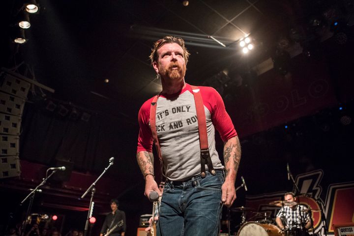 Eagles of Death Metal frontman Jesse Hughes was turned away from the reopening of the Bataclan concert hall