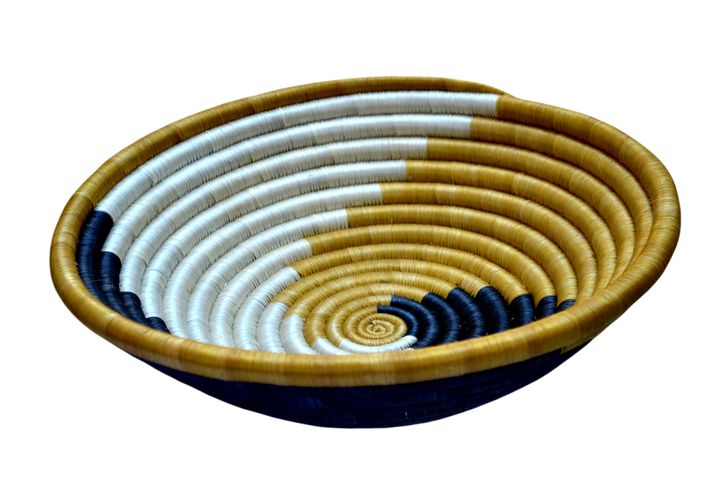 African sisal basket made by partner Artisan Joyce in Uganda
