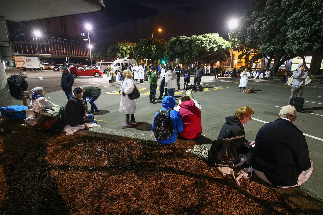 <strong>Hotel guests are evacuated.</strong>