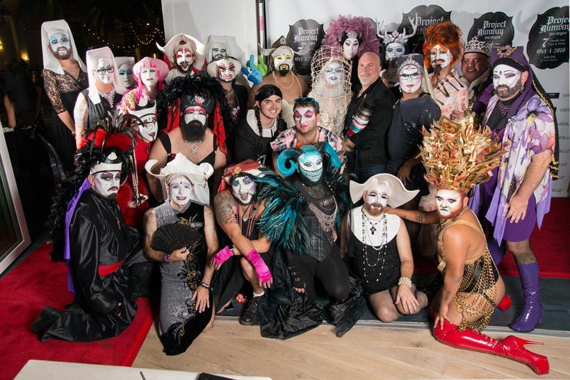 Sisters of Perpetual Indulgence with Project Nunway winners on the red carpet at NĒCHE.