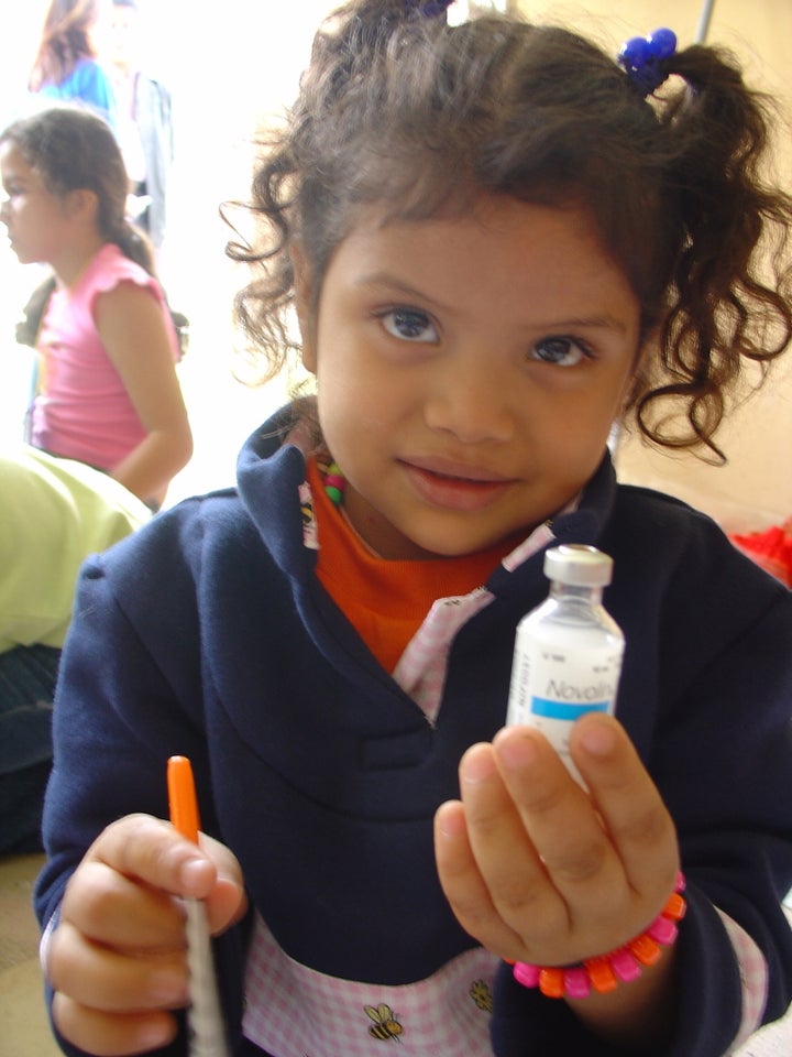 <p>Samanta at six years old</p>
