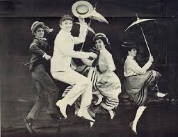 Tommy Steele leads the ensemble in "If The Rain's Got to Fall" in 1965's Half A Sixpence (music and lyrics by David Heneker) 