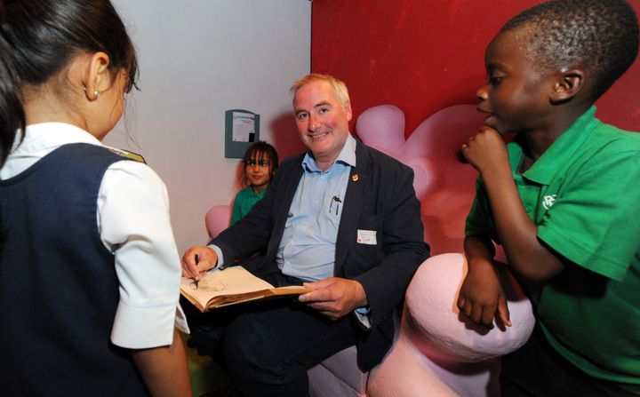 Childrens Laureate Chris Riddell attends the launch for 'The Fantastic World Of Dr. Seuss' at London's Discover Children's Story Centre on 20 July 2016.
