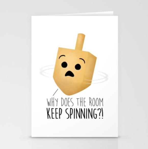 <a href="https://society6.com/product/why-does-the-room-keep-spinning_cards#s6-6017543p22a16v71" target="_blank" role="link" class=" js-entry-link cet-external-link" data-vars-item-name="Stationery Cards Set of 3" data-vars-item-type="text" data-vars-unit-name="58261d1be4b02d21bbc8933d" data-vars-unit-type="buzz_body" data-vars-target-content-id="https://society6.com/product/why-does-the-room-keep-spinning_cards#s6-6017543p22a16v71" data-vars-target-content-type="url" data-vars-type="web_external_link" data-vars-subunit-name="article_body" data-vars-subunit-type="component" data-vars-position-in-subunit="25">Stationery Cards Set of 3</a>, $12 on <a href="https://society6.com/" target="_blank" role="link" class=" js-entry-link cet-external-link" data-vars-item-name="Society6" data-vars-item-type="text" data-vars-unit-name="58261d1be4b02d21bbc8933d" data-vars-unit-type="buzz_body" data-vars-target-content-id="https://society6.com/" data-vars-target-content-type="url" data-vars-type="web_external_link" data-vars-subunit-name="article_body" data-vars-subunit-type="component" data-vars-position-in-subunit="26">Society6</a>