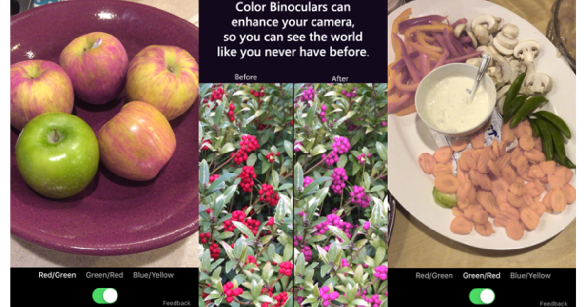 Microsoft's Color Binocular App Helps People With Colour Blindness