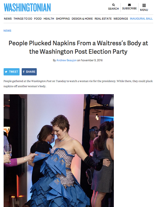 The Washingtonian story, and specifically photo, made its way around the Post's newsroom. 