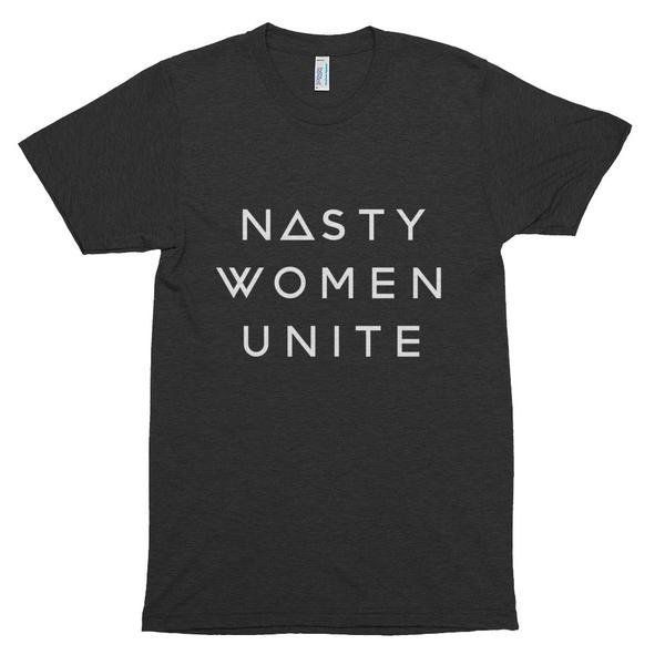 Men's "Nasty Women Unite" T-shirt, $32. 