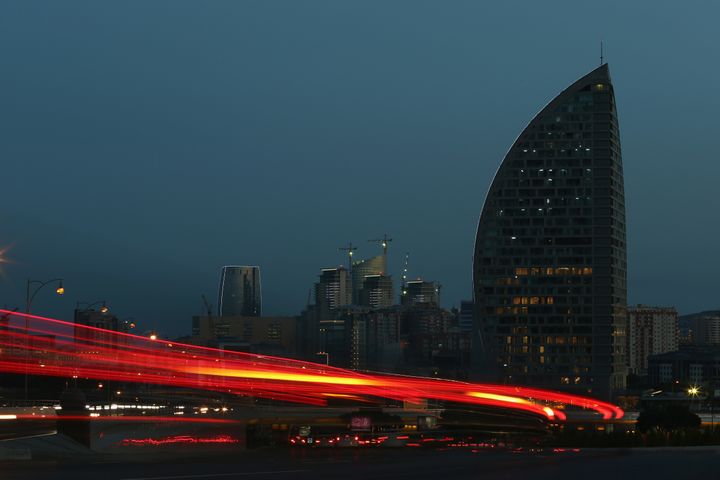 Trump Tower in Baku, Azerbaijan.