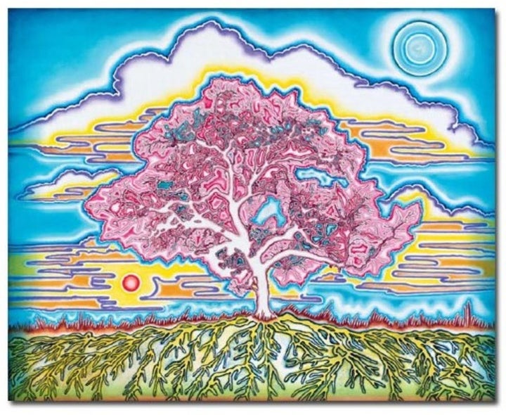 <p>Electric Landscape. Oil on canvas.</p>