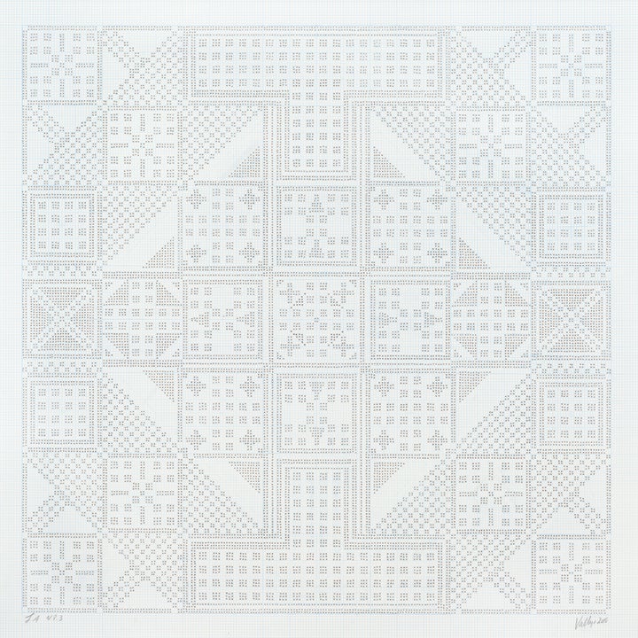 <p>Brown Dot Project: LA County, 48.3%. Archival marker on gridded vellum.</p>