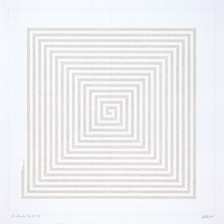 <p>Brown Dot Project: LA County, 48.3%. Archival marker on gridded vellum.</p>